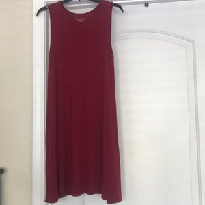 Red tshirt like dress